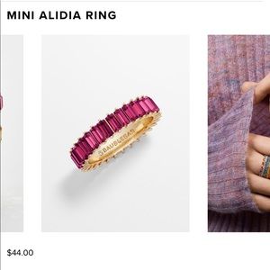 Baublebar Mini Alidia Ring in Fuschia